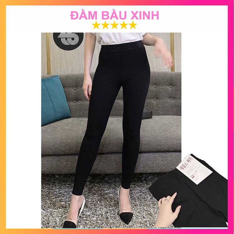 Quần Legging Nữ Uni Nâng Mông Tôn Dáng Cạp Cao Có Túi Thun Ôm Siêu Co Dãn 4 Chiều Có Hộp VNXK