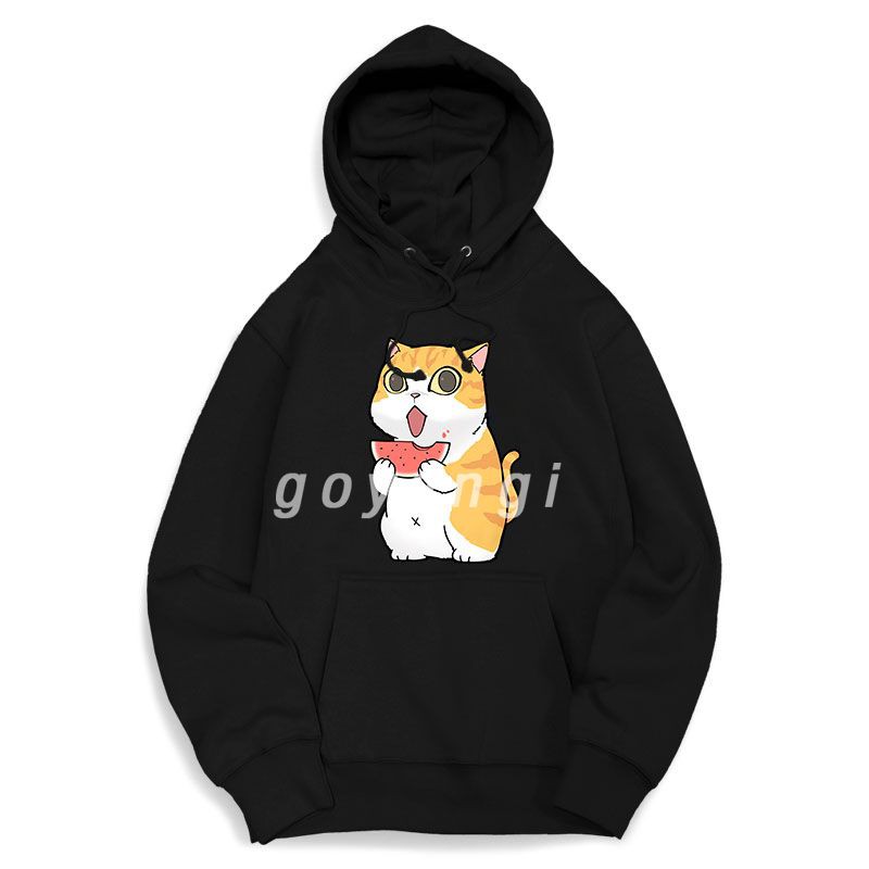 Áo hoodie goyangi Mèo ăn dưa hấu nam nữ unisex form rộng oversize phong cách ulzzang hàn quốc