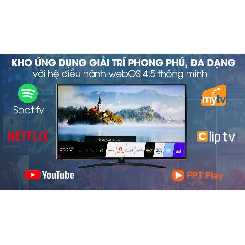 Smart Tivi LG 4K 55 inch 55UM7400PTA moi 99.99% likenew bao hanh 2 nam