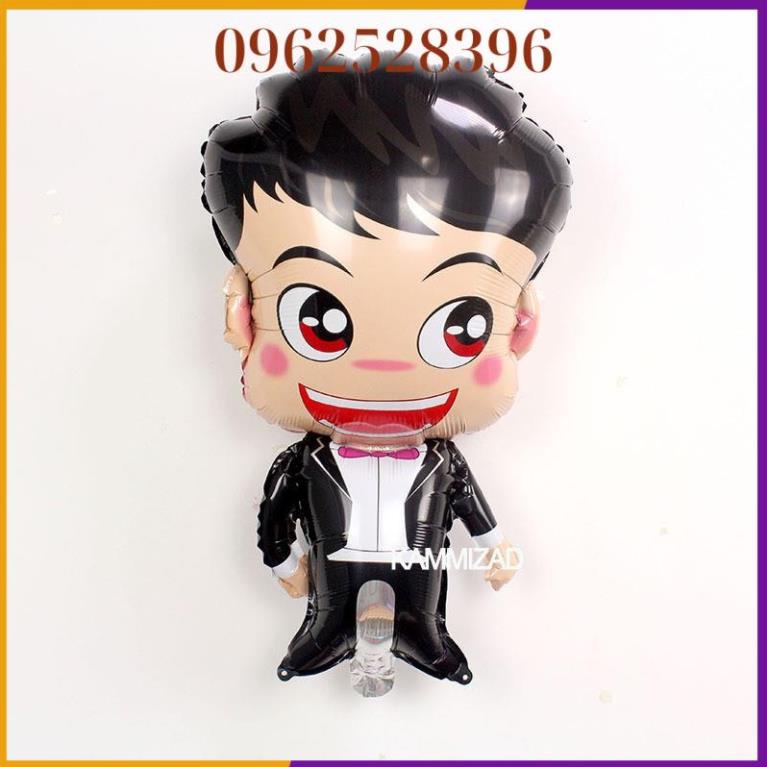 Bong Bóng cô dâu chú rể style mới (75x42cm)