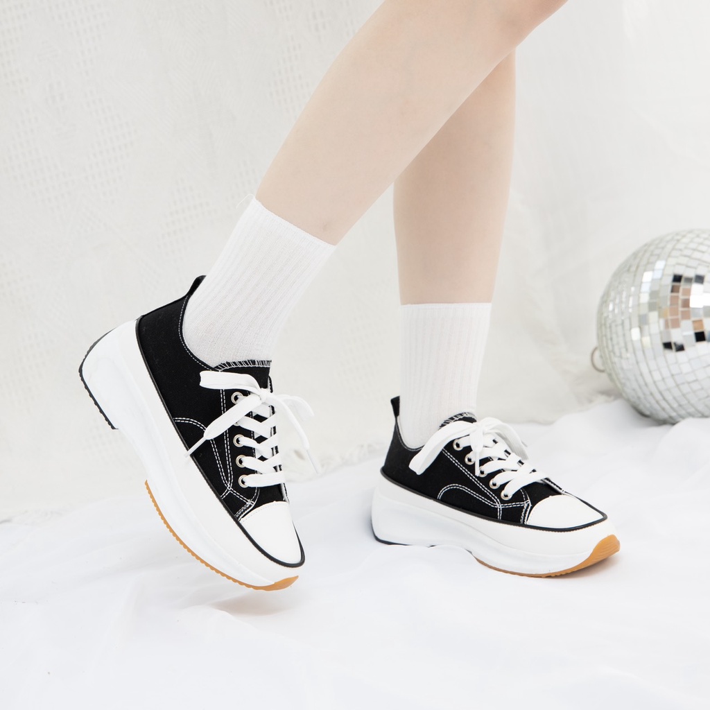 [Mã SKAMFS114M giảm 10% đơn 100K] Giày Thể Thao Nữ thời trang MWC giày sneaker đế cao cá tính siêu HOT NUTT- 0575