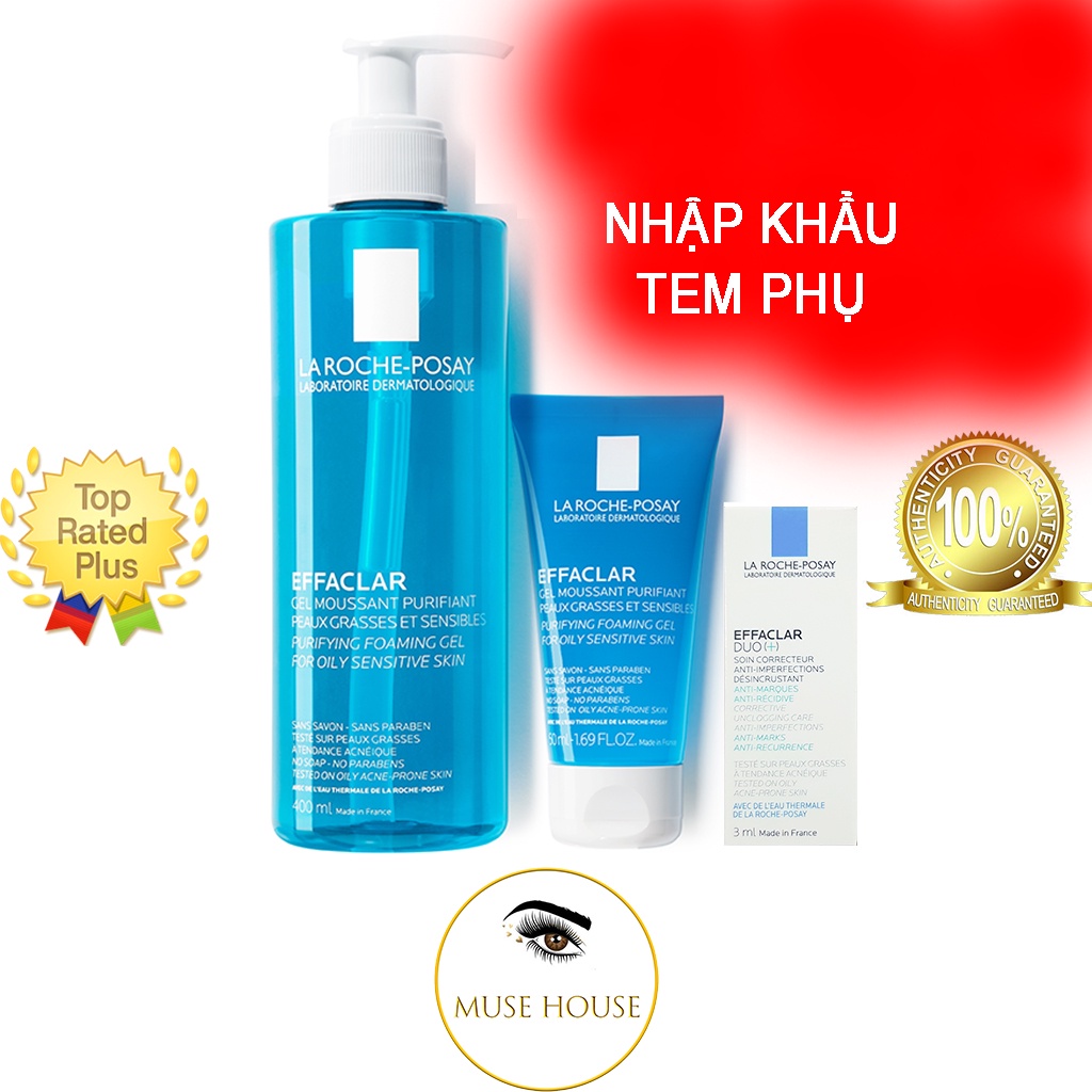 Sữa rửa mặt La Roche Posay cho da dầu & da mụn nhạy cảm Effaclar Purifying Foaming Gel | BigBuy360 - bigbuy360.vn