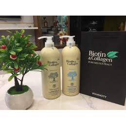 Dầu gội xả BIOTIN collagent thơm lâu gúp mượt tóc ngăn tóc chẻ ngọn 150ML