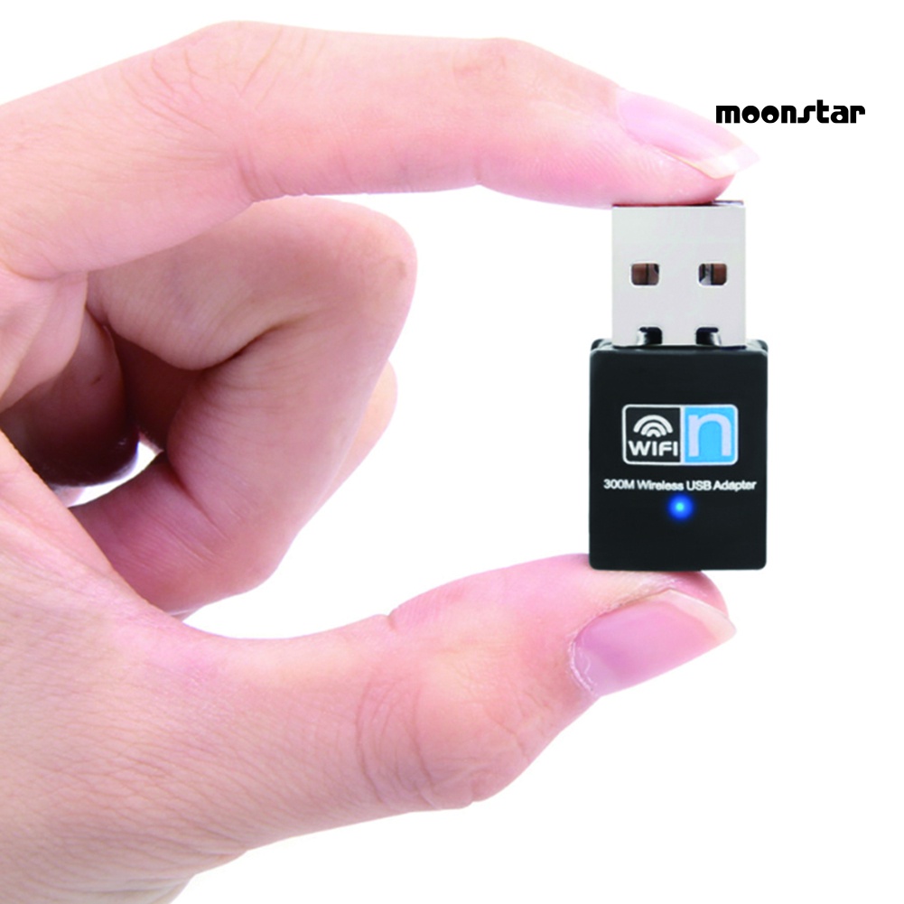 MO Mini Portable Wireless USB 300Mbps WiFi Receiver Adapter Computer Network Card