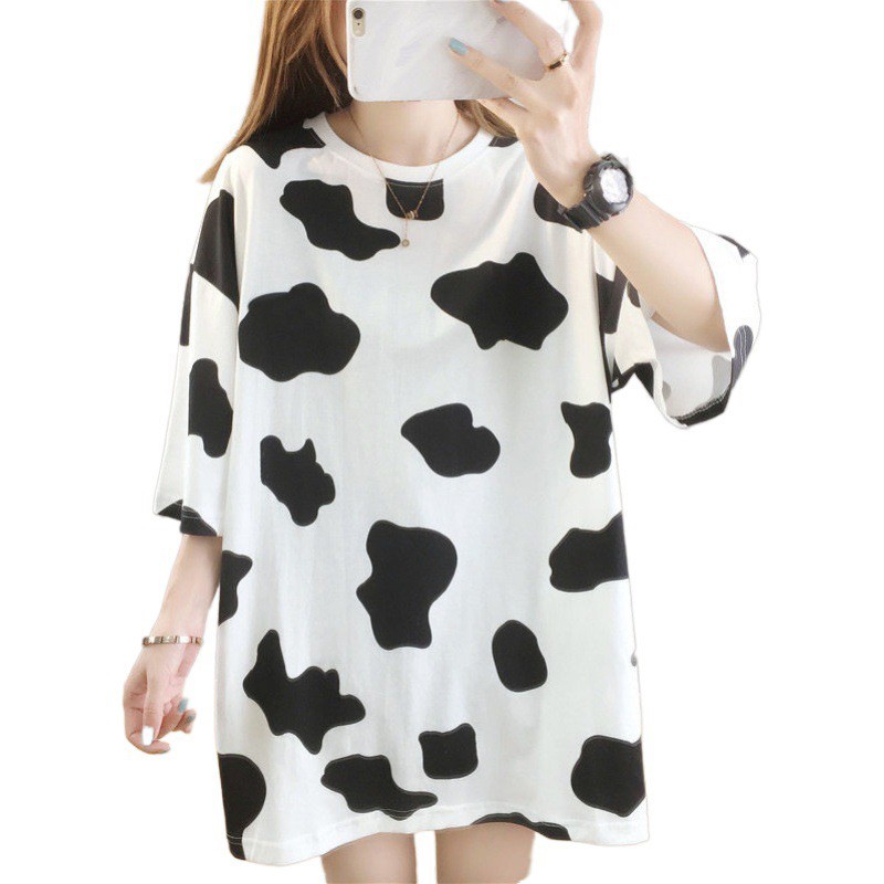 Áo thun bò sữa tay lỡ form rộng - loại Best Quality, áo bò sữa Unisex vải cotton xịn co giãn 4 chiều | BigBuy360 - bigbuy360.vn