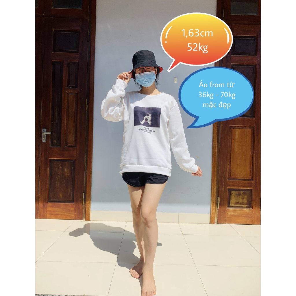 Áo sweater nỉ nam nữ form rộng unisex chất dày dặn hàng đẹp SWE05 | BigBuy360 - bigbuy360.vn