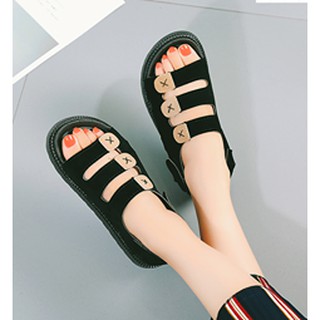 Dép Sandal nữ da lộn cá tính (hàng book hộp kèm hình thật) 008