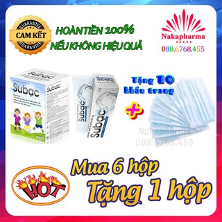 ✅ [KÈM QUÀ] Cốm và gel Subac – Ngừa bệnh tay chân miệng, thuỷ đậu, sởi, viêm loét da do virus, tăng sức đề kháng Su Bạc