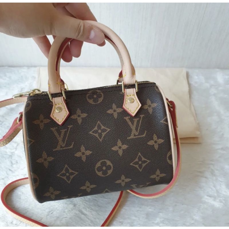 Túi LV Nano.mini sz17cm da thật lót kèm code lót da fullbox nam châm xịn sò