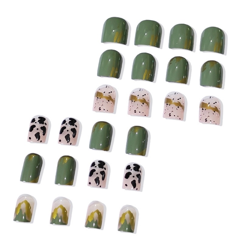 Set 24 móng giả D486 dáng móng dài ( Tặng kèm keo và dũa )