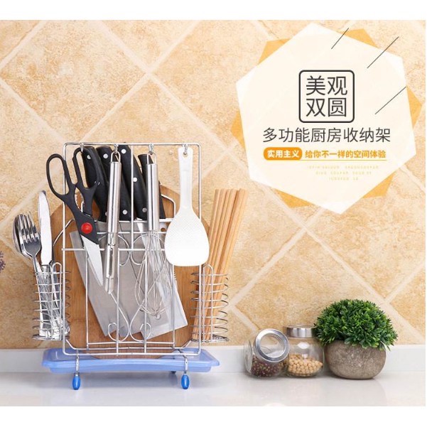 Kệ để dao thớt nhà bếp inox loại mới .