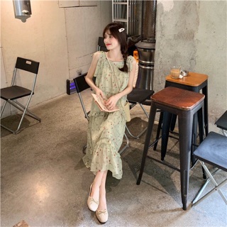 Đầm hai dây ullzzang