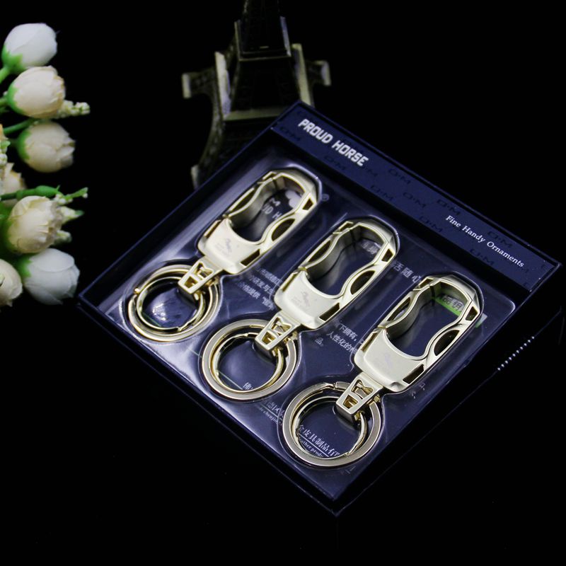 Móc khoá xe máy ô tô Proud Horse OM086 inox cao cấp hiện đại đeo thắt lưng