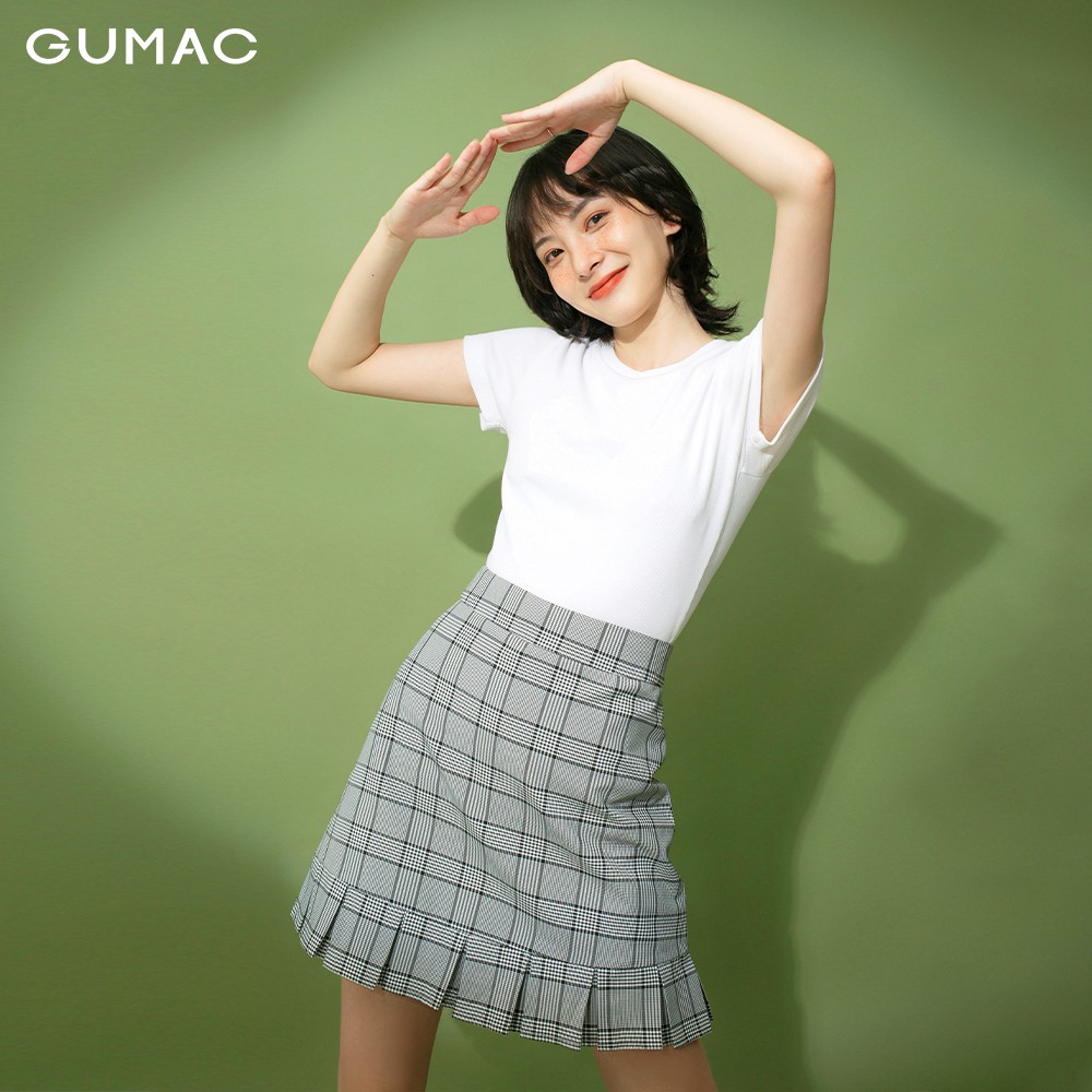 [Mã WABR44 giảm 15% đơn 300k] Chân váy nữ caro ly bèo GUMAC màu xám, đủ size, phong cách năng động, trẻ trung VB173 | BigBuy360 - bigbuy360.vn