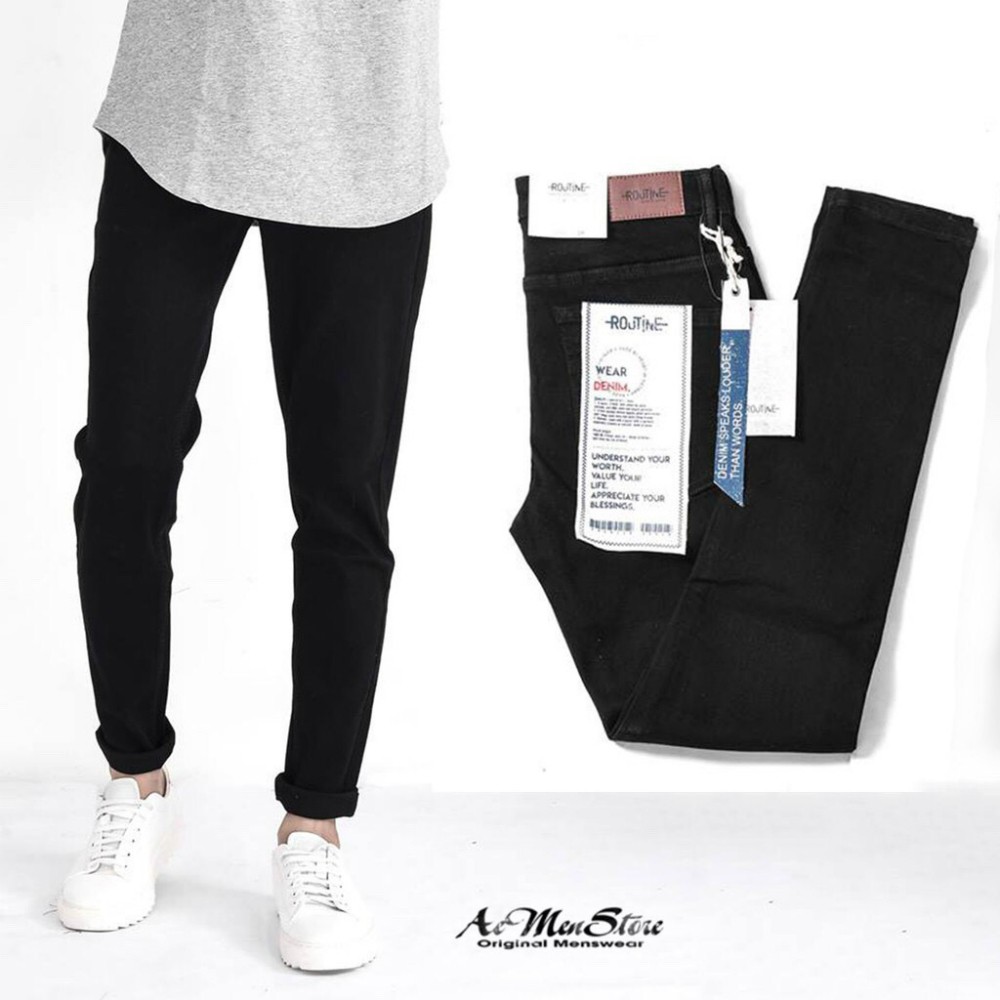 Quần Jean Nam Đen Trơn Thời Trang | BigBuy360 - bigbuy360.vn