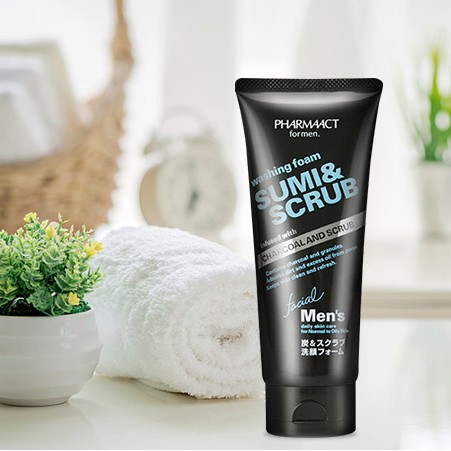 Sữa rửa mặt nam Pharmaact Kumano 130g Hàng Nhật Nội Địa