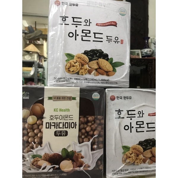 Sữa hạt Maccadamia óc chó hạnh nhân Hàn Date 6/2024