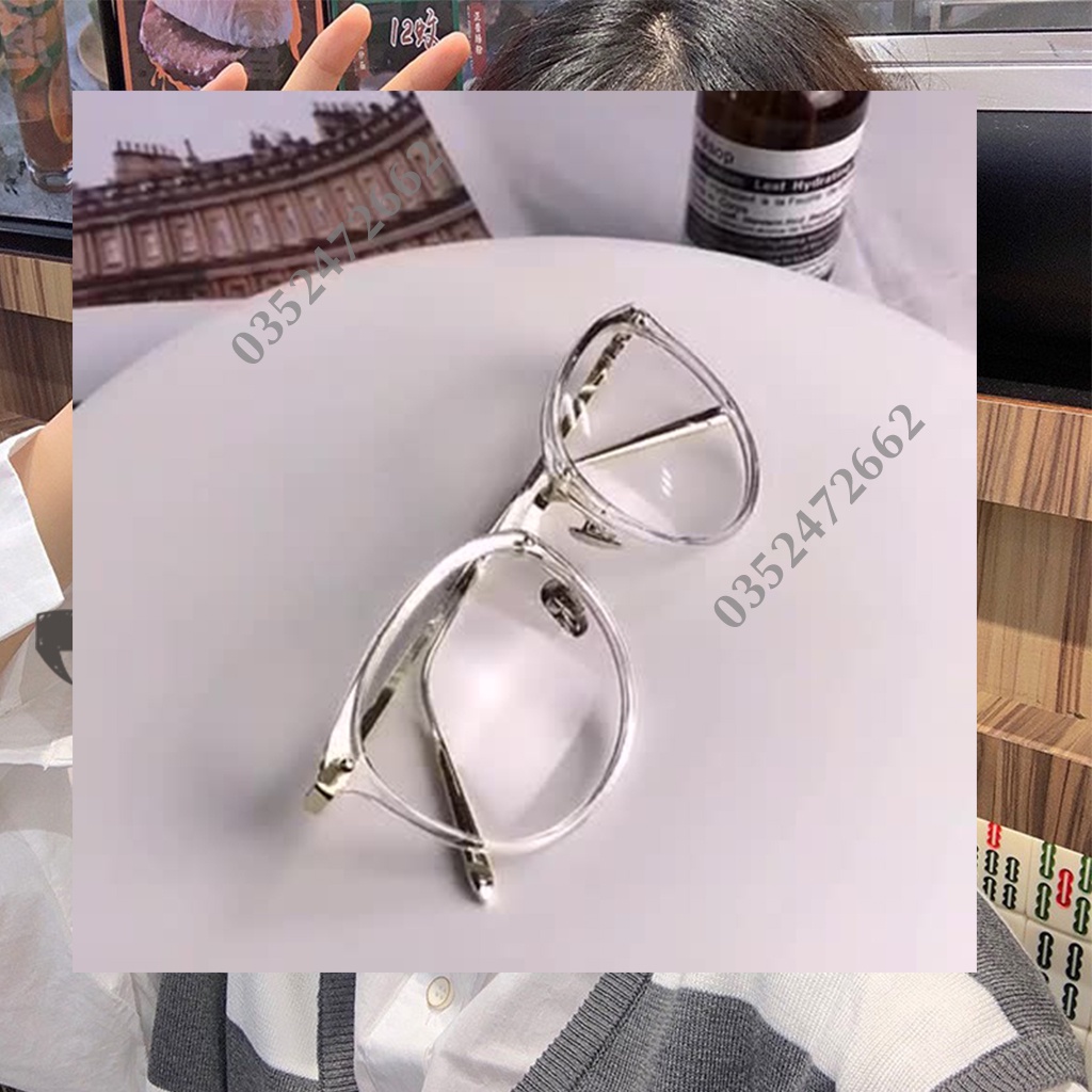 Kính cận thời trang mắt tròn phong cách Hàn Quốc - Kính giả cận Unisex chống tia UV | BigBuy360 - bigbuy360.vn