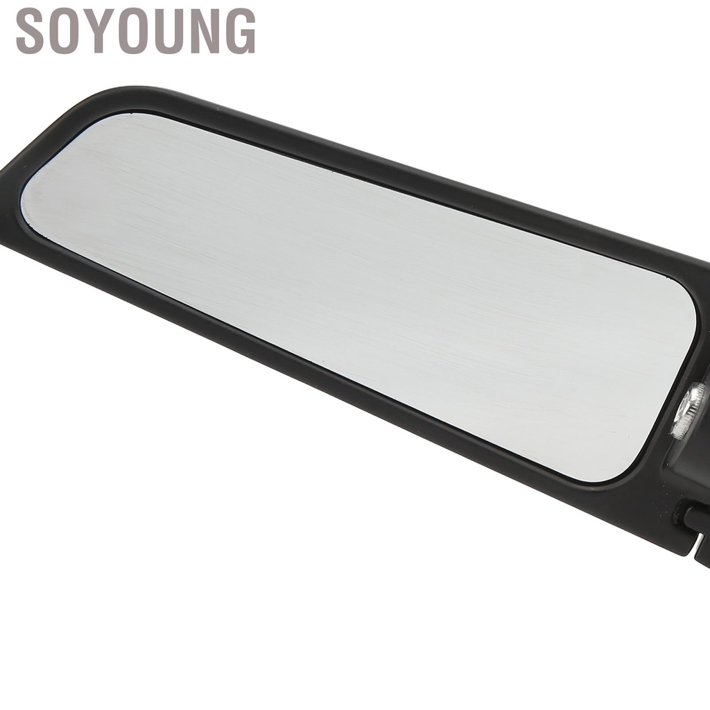 Soyoung 2pcs Motorcycle Rearview Mirror Adjustable Rotating Wind Wing Replacement for Ninja 250 300 H2 H4