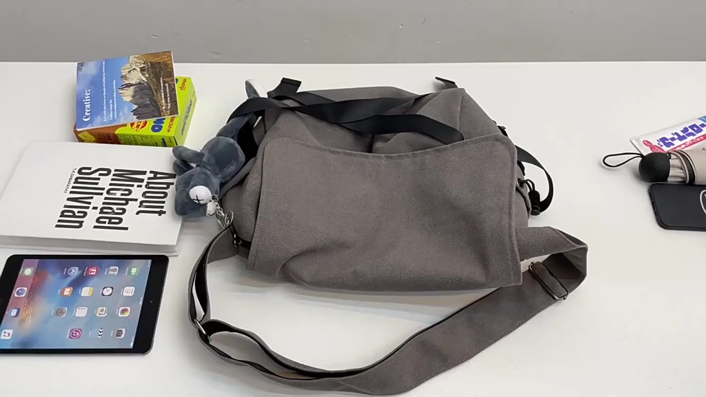 Túi tote đeo chéo nam nữ vải canvas phong cách ulzzang unisex giá rẻ đi học đi chơi - optusbag