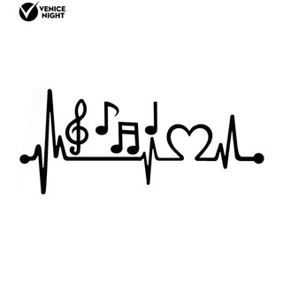 Decal Hình Nhịp Tim Dán Trang Trí Thân Xe &Amp; Cửa Sổ Oto