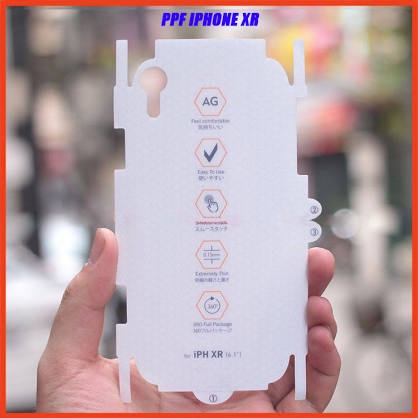 Miếng dán PPF chống vân tay mặt sau cho iPhone XR