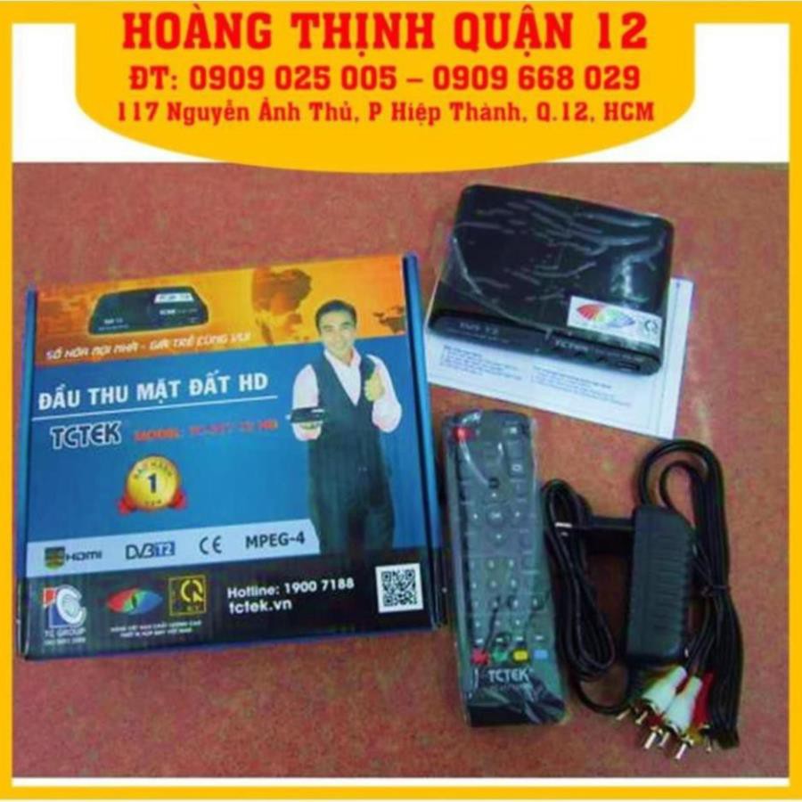 [Chính Hãng DVB-T2] Đầu thu mặt đất DVB T2/ TCTEK377 Xem miễn phí 65kênh truyền hình/ có sách hướngdẫn lắp ráp & cài đặt