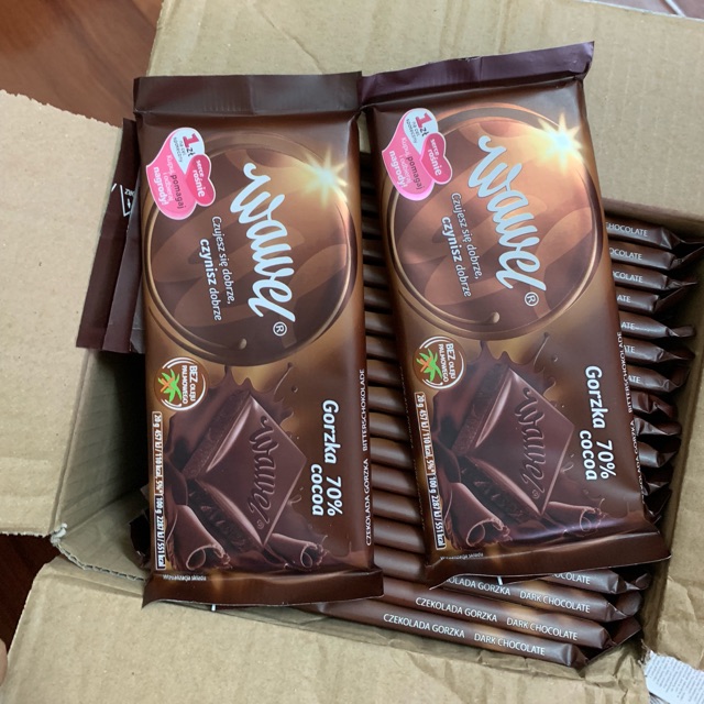 Socola đắng 70% combo 5 thanh