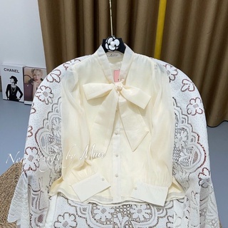 áo sơ mi tiểu thư cổ nơ