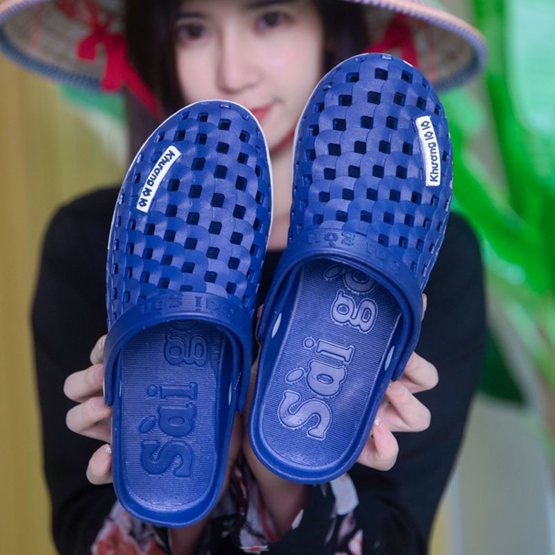 Giày Crocs Bằng Cao Su Thoáng Khí Hai Cách Mang Thời Trang Cho Nam