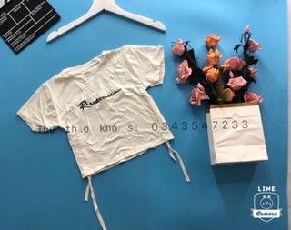 Áo croptop rút dây