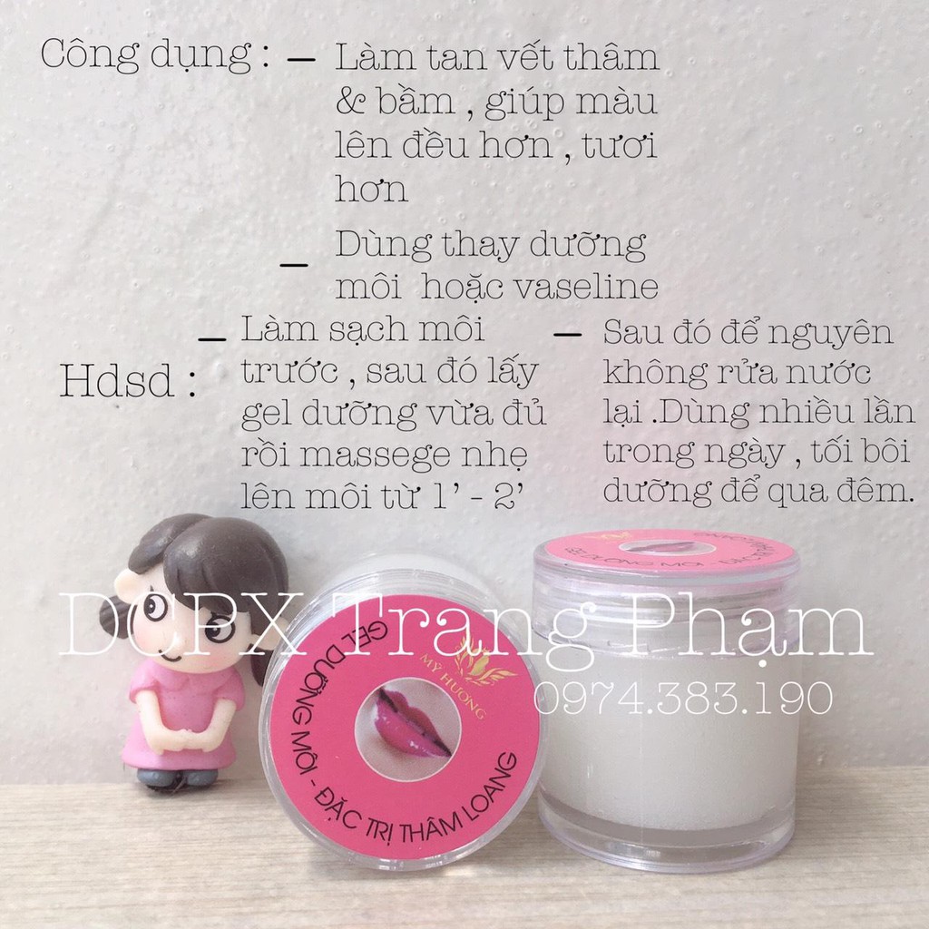 Gel Dưỡng Môi Đặc Trị Thâm Loang Mỹ Hương (Handmade) - dcpxhoanganh | BigBuy360 - bigbuy360.vn