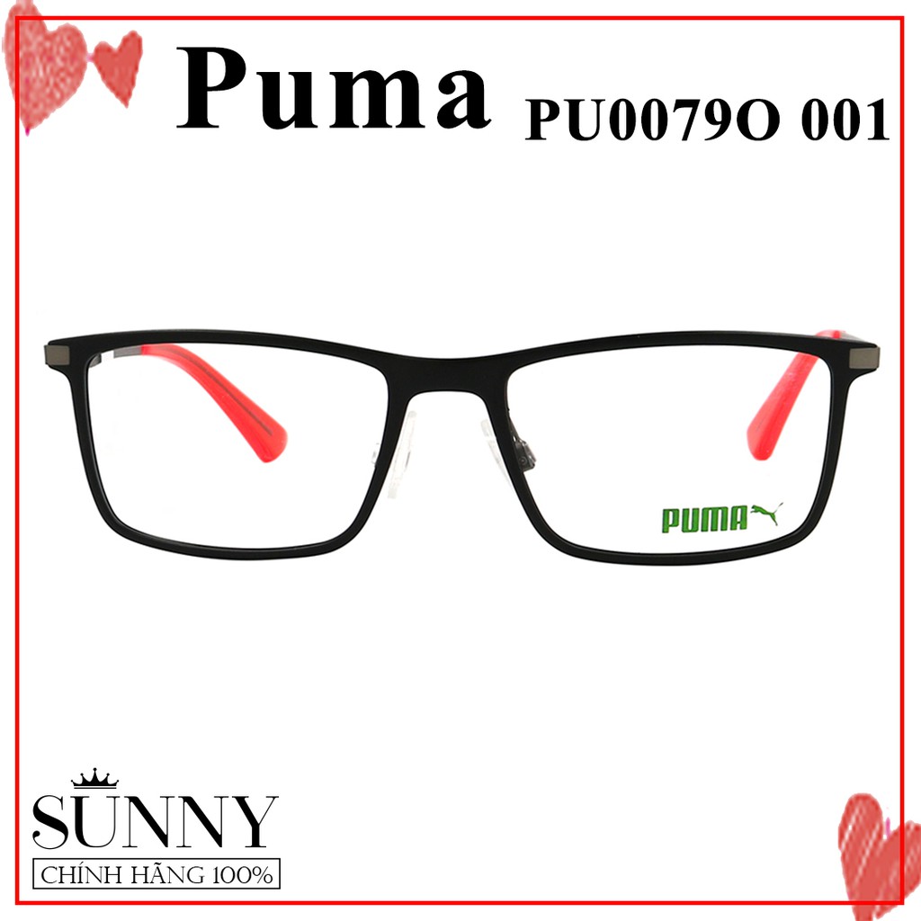 Gọng kính nam nữ chính hãng Puma PU0079O màu sắc thời trang, thiết kế dễ đeo bảo vệ mắt