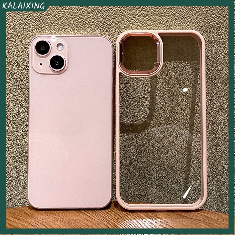 Ốp Điện Thoại Trong Suốt Khung Kim Loại Cho iPhone 13 ProMax 12 Pro MAX 11 XS MAX