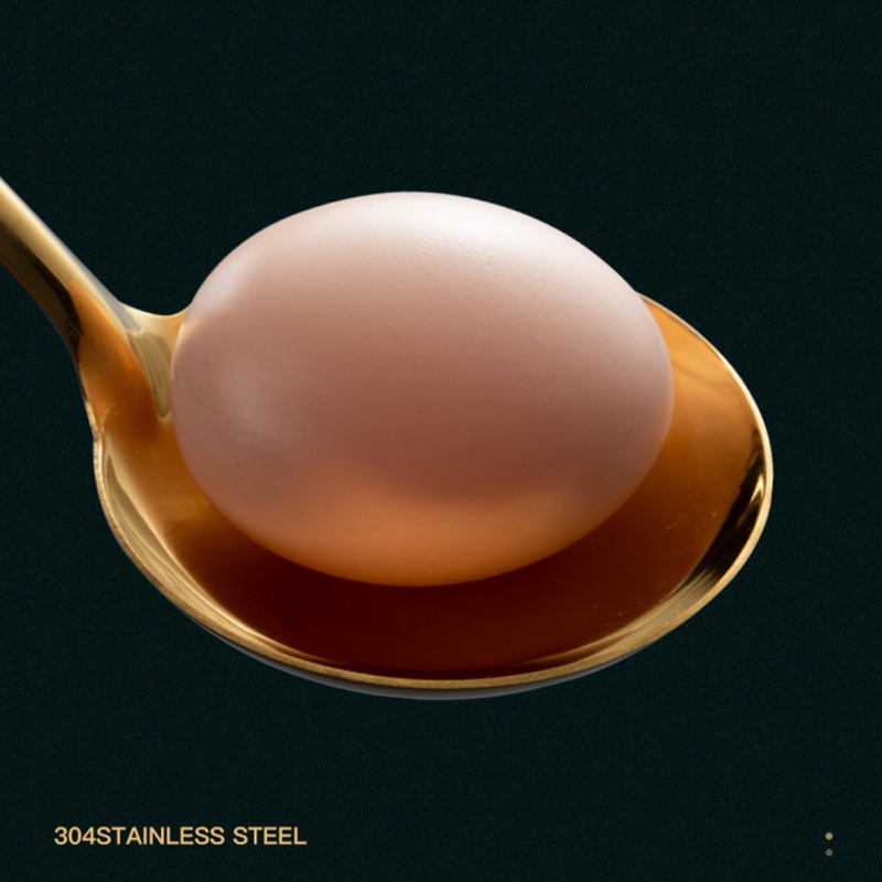 Muỗng múc canh/ muỗng vớt thức ăn bằng thép không gỉ 304 hình vỏ sò mạ vàng