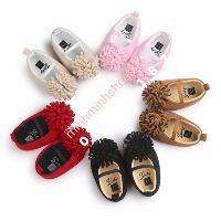 Giày tập đi gắn nơ bé gái ( xuất xịn)