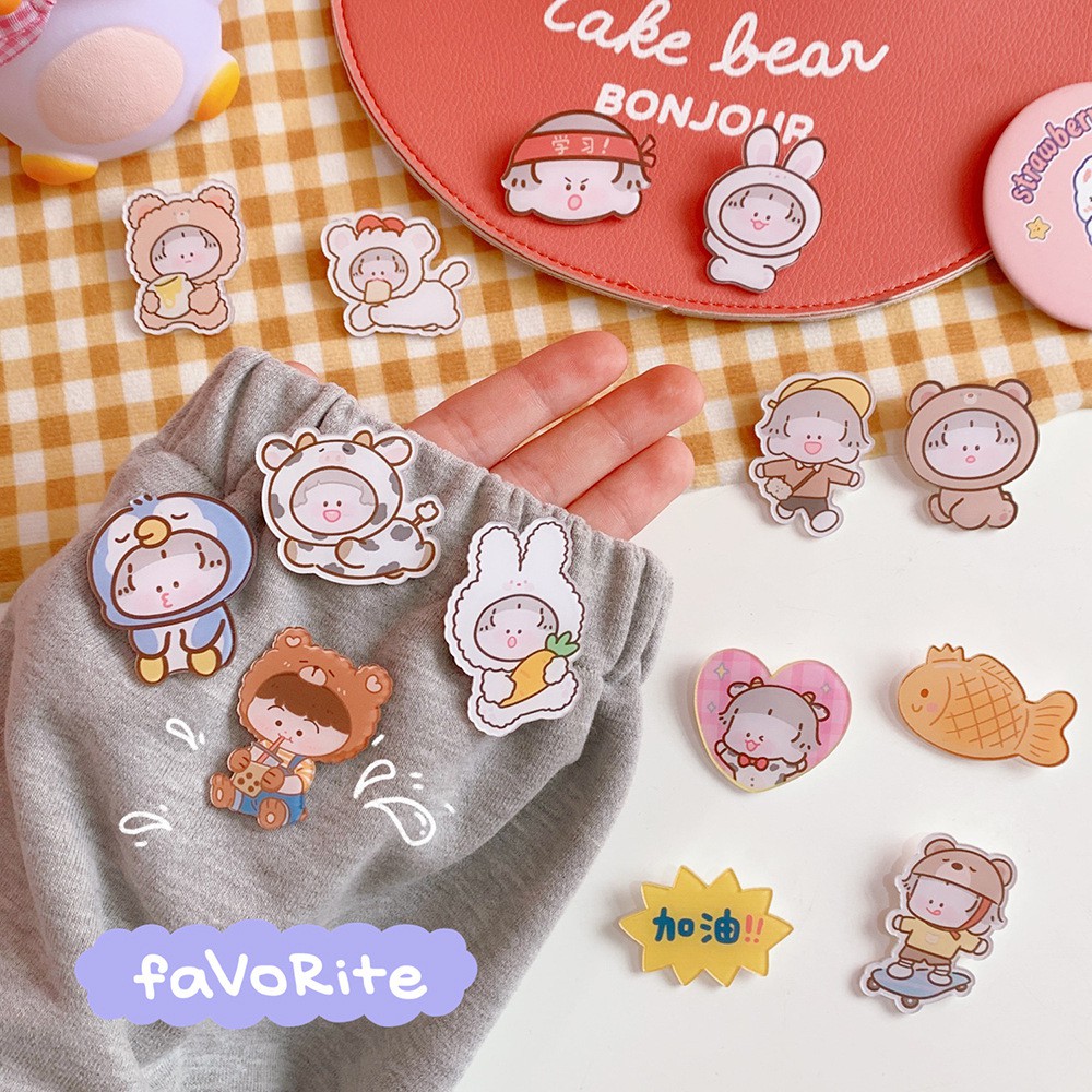 Ghim Huy Hiệu Pin Cài Áo Balo Mũ Túi Cặp Xách Cute Dễ Thương KAWAII Ulzzang Hàn Quốc