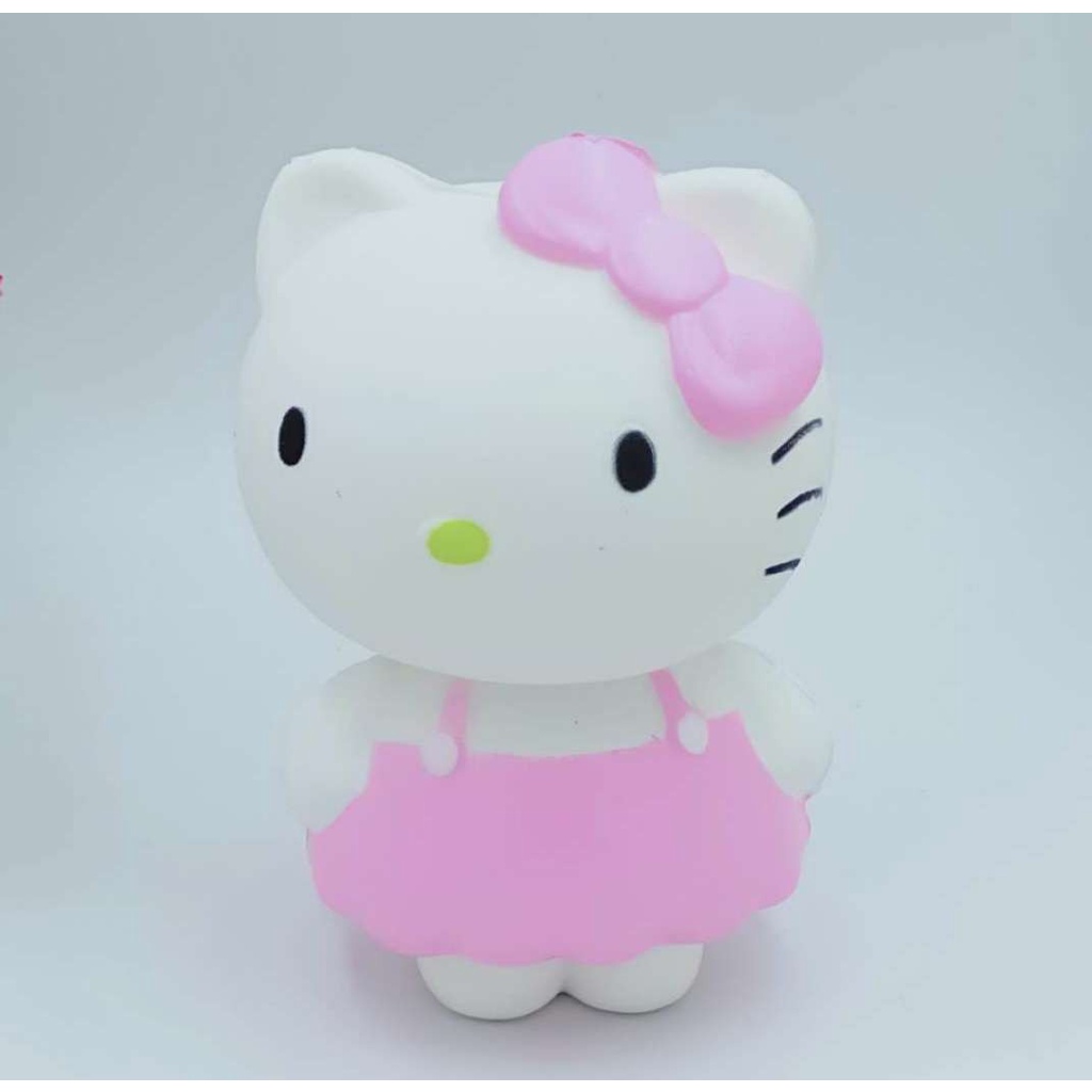 Squishy Lớn Hình mèo hello kitty màu hồng Đồ Chơi Xốp Giảm Stress Hình mềm mịn dễ Thương đàn hồi Cho Bé