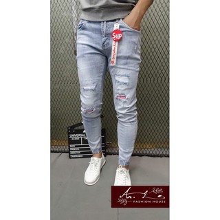 QUẦN JEANS NAM RÁCH XƯỚC PHONG CÁCH [An.Lee SHOP]