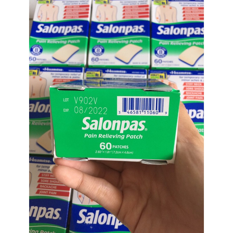 Miếng Dán Salonpas của Mỹ - 60 miếng