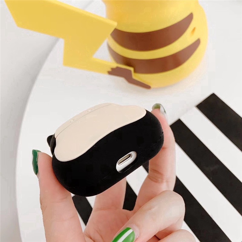 ☘️Tặng kèm móc☘️Case airpod 1/2 PRO gấu snorlex pokemon - vỏ bảo vệ bao đựng tai nghe airpod gấu snorlex 1/2