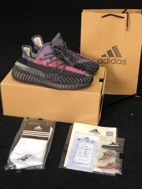 Giày Thể Thao Adidas Yeezy 350 V2 Yeezy Đen 100% Chính Hãng Chính Hãng 1: 1