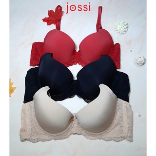 Áo ngực Jossi 335 trơn lưng ren, mút mỏng, cúp nguyên