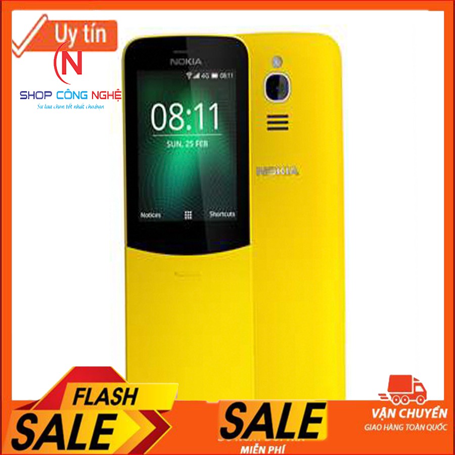 [HOT HOT] Điện Thoại Nokia 8110 nắp trượt 2 Sim huyền thoại chuối cong giá rẻ bảo hành uy tín