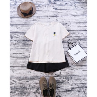 ÁO PULL THÊU QUẢ DỨA