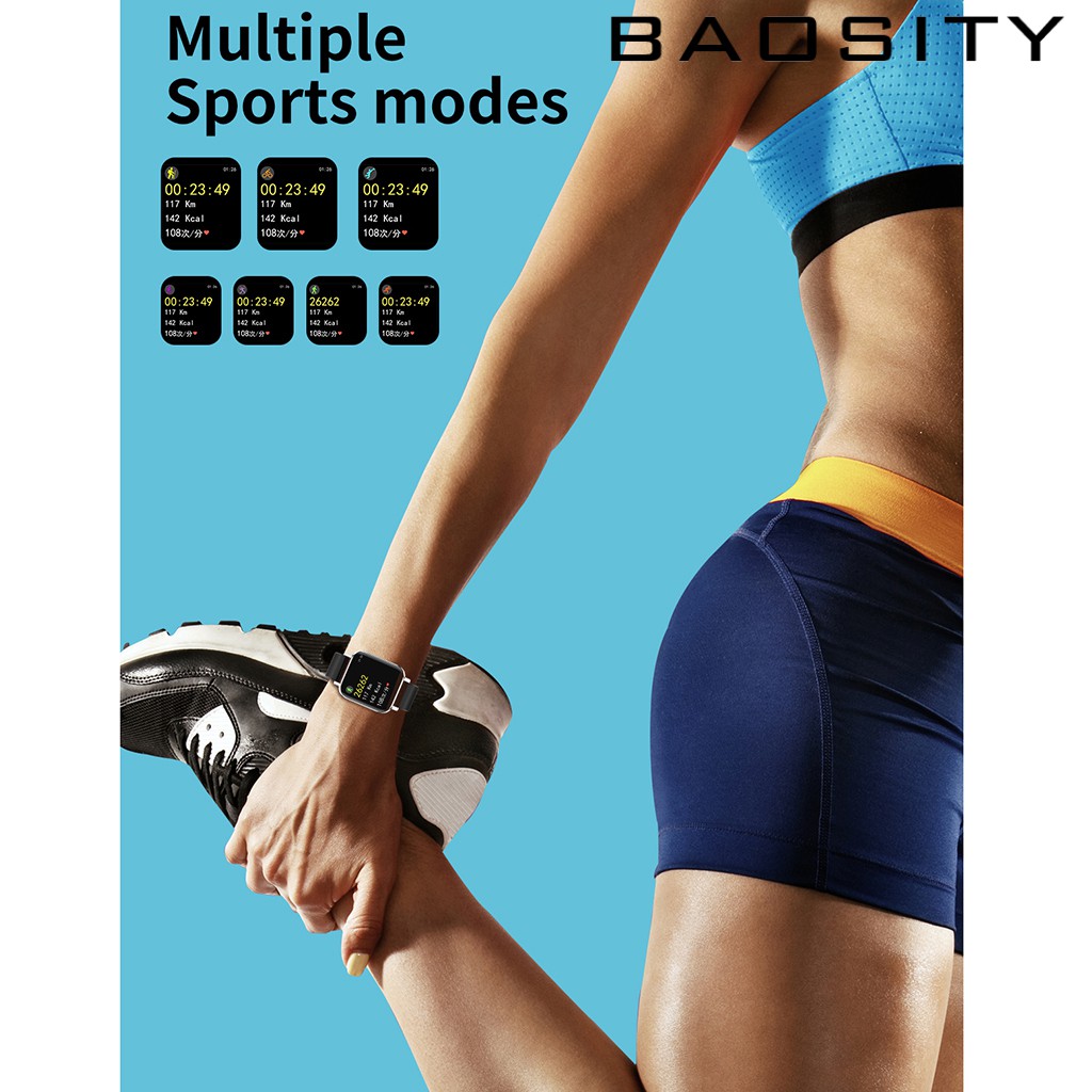 Đồng Hồ Thông Minh Đa Chức Năng Theo Dõi Sức Khoẻ Kiểu Dáng Thể Thao