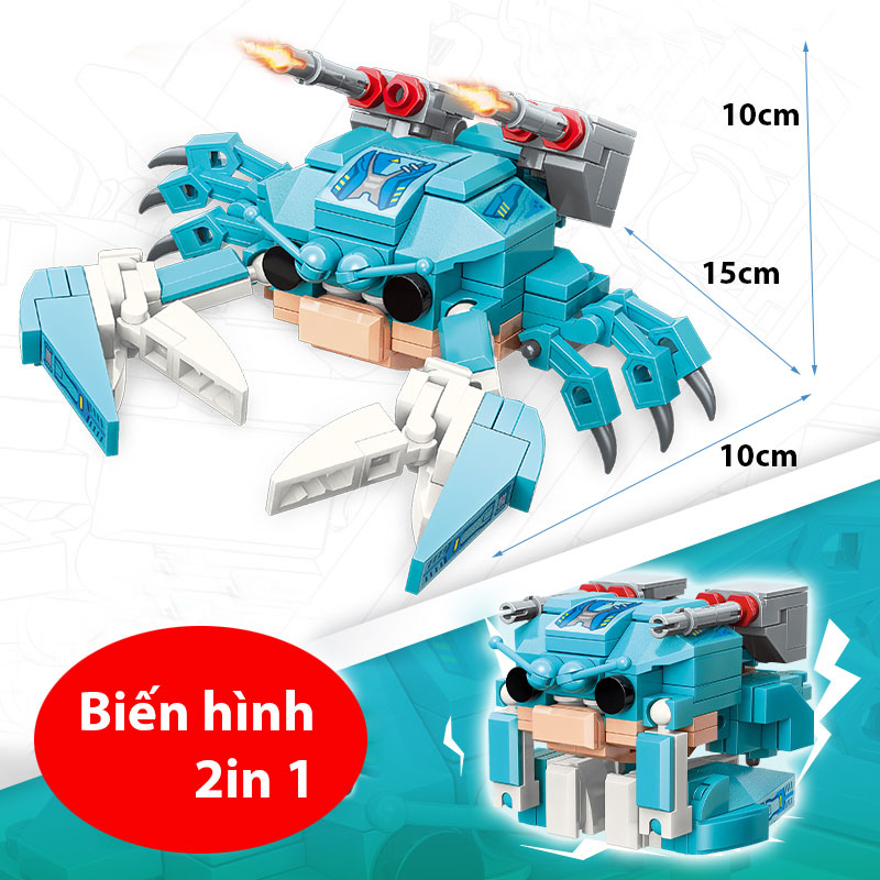 Đồ chơi lắp ghép kiểu Lego Mô hình Biệt đội khủng long chất liệu nhựa ABS