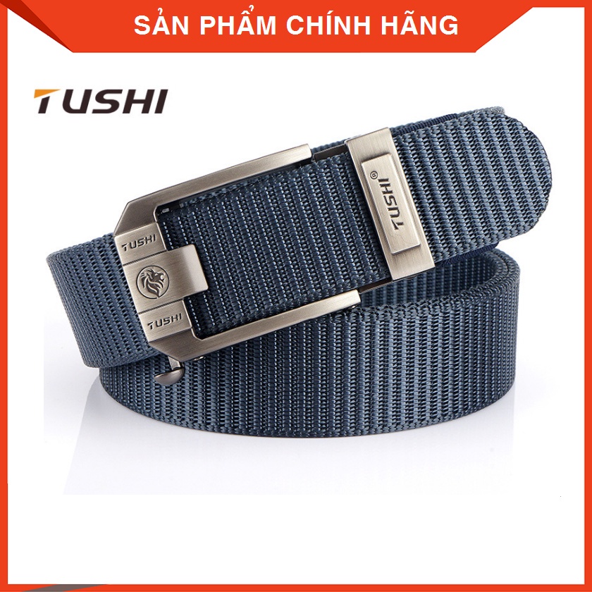 Dây nịt Nam vải dù_siêu bền_Tushi_Khóa cài tự động, tiện lợi, sang trọng_Dây nịt lính_Vải bố cao cấp (T68) 😍