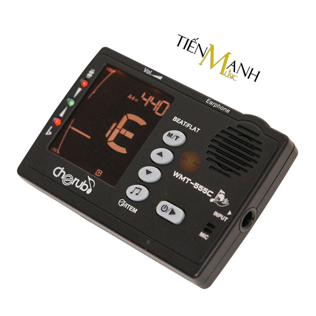 Máy lên dây đập nhịp điện tử Cherub Metro Tuner WMT-555C (Lên dây cho mọi loại Nhạc Cụ - WMT 555C Tuning WMT555C)