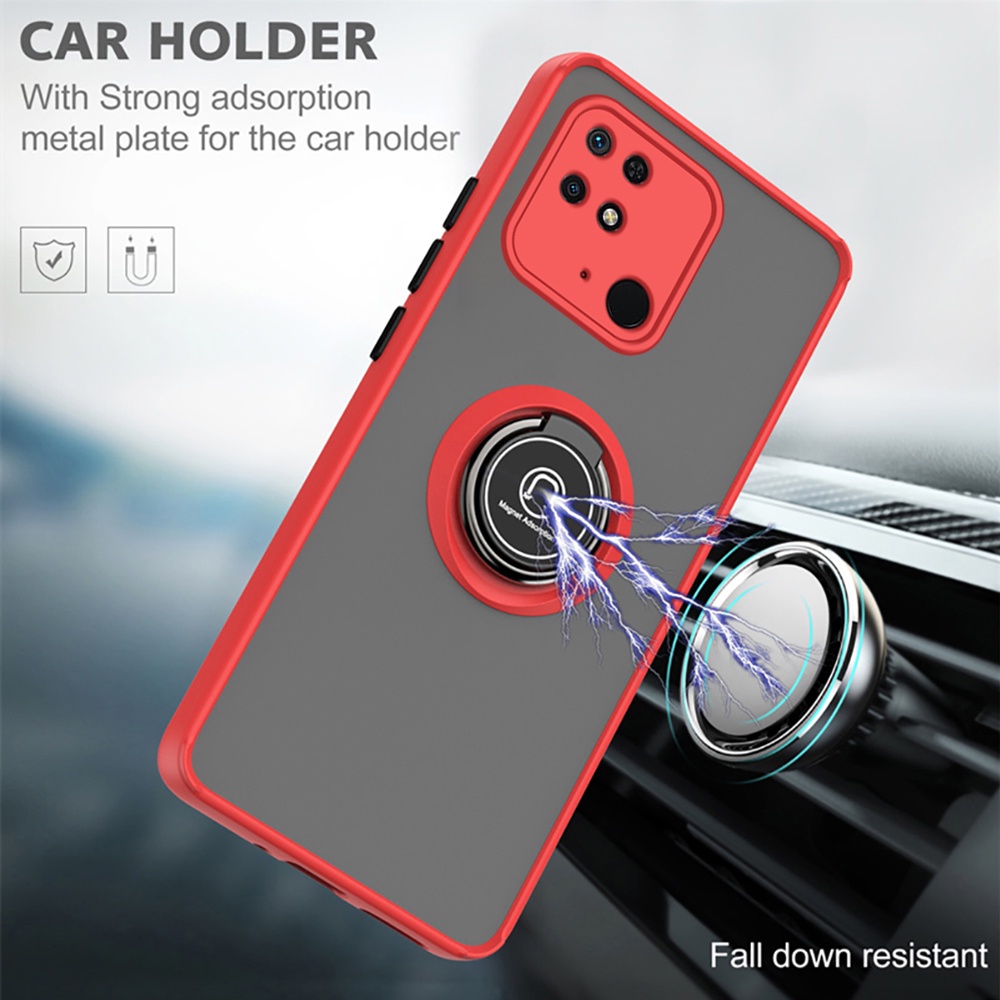 Ốp Điện Thoại PC Cứng Nhám Chống Sốc Có Vòng Đỡ Từ Tính Cho Xiaomi Redmi 10C 10A Redmi 10 C C10 Redmi10C10A